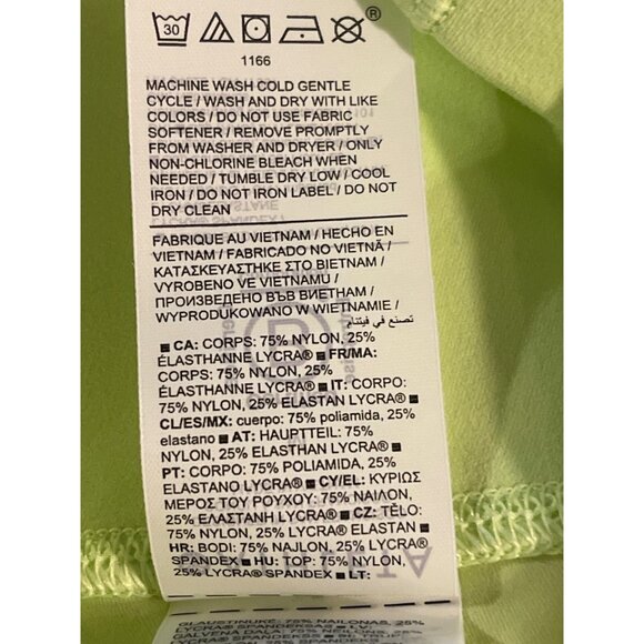 Athleta Salutation Stash 5" Womens High-Waisted Neon Yellow Shorts Size M Nylon/ - Picture 7 of 12